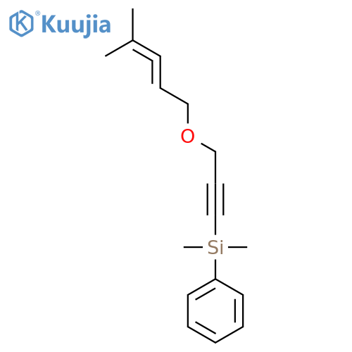 Silane, dimethyl[3-[(4-methyl-2,3-pentadienyl)oxy]-1-propynyl]phenyl- structure