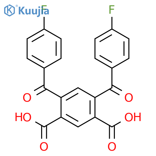 1,3-Benzenedicarboxylic acid, 4,6-bis(4-fluorobenzoyl)- structure