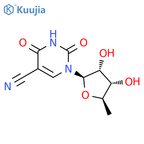 Uridine, 5-cyano-5'-deoxy- structure
