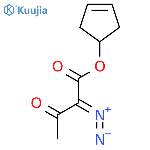 BUTANOIC ACID, 2-DIAZO-3-OXO-, 3-CYCLOPENTEN-1-YL ESTER structure