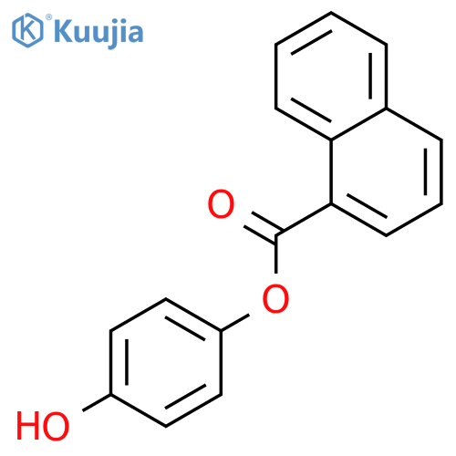 1-Naphthalenecarboxylicacid, 4-hydroxyphenyl ester structure