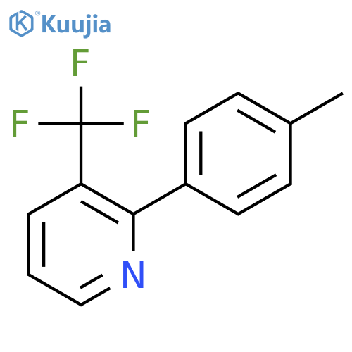 PYRIDINE, 2-(4-METHYLPHENYL)-3-(TRIFLUOROMETHYL)- structure