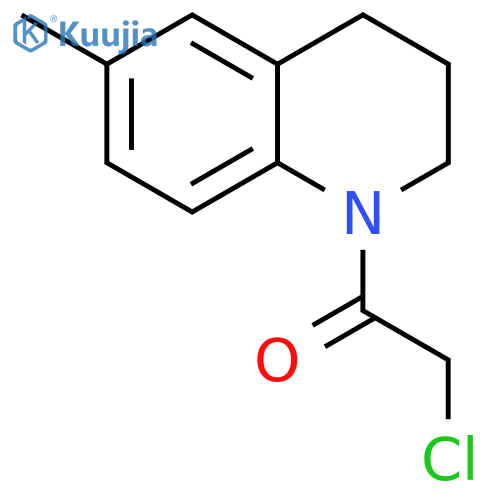 1-(chloroacetyl)-6-methyl-1,2,3,4-tetrahydroquinoline structure