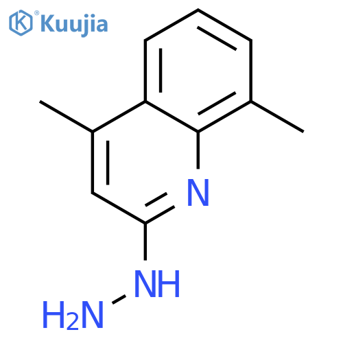 2-hydrazinyl-4,8-dimethylquinoline structure