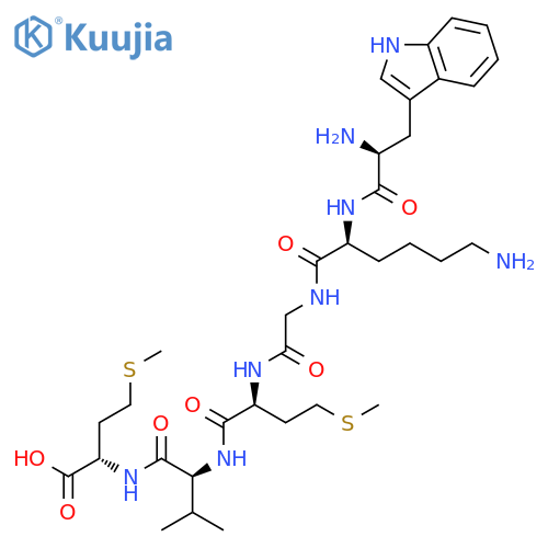 L-Methionine, L-tryptophyl-L-lysylglycyl-L-methionyl-L-valyl- structure
