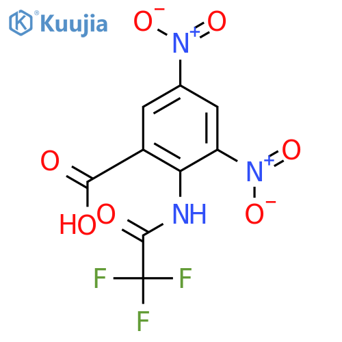 Benzoic acid, 3,5-dinitro-2-[(trifluoroacetyl)amino]- structure