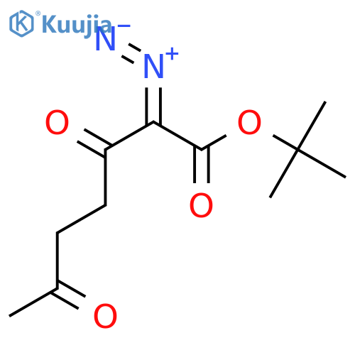 HEPTANOIC ACID, 2-DIAZO-3,6-DIOXO-, 1,1-DIMETHYLETHYL ESTER structure