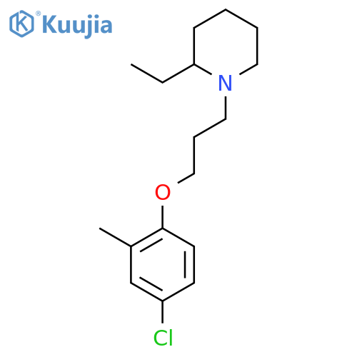 1-[3-(4-chloro-2-methylphenoxy)propyl]-2-ethylpiperidine structure