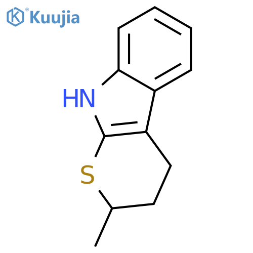Thiopyrano[2,3-b]indole, 2,3,4,9-tetrahydro-2-methyl- structure