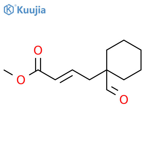 2-BUTENOIC ACID, 4-(1-FORMYLCYCLOHEXYL)-, METHYL ESTER structure