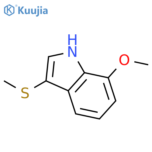 1H-INDOLE, 7-METHOXY-3-(METHYLTHIO)- structure