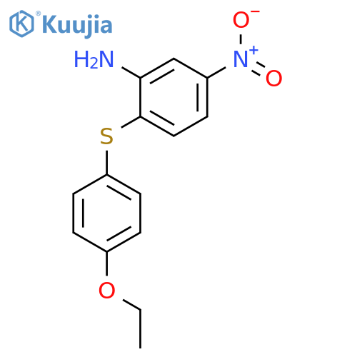 BENZENAMINE, 2-[(4-ETHOXYPHENYL)THIO]-5-NITRO- structure
