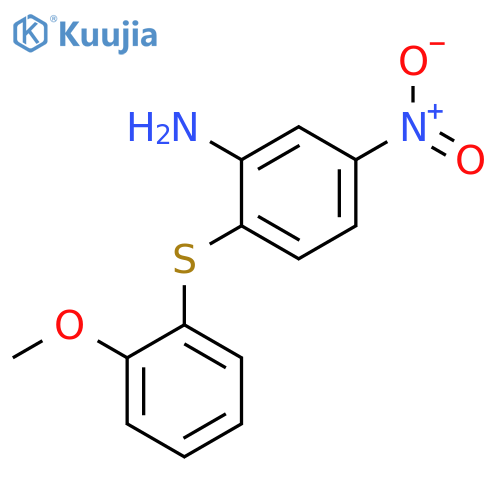 Benzenamine, 2-[(2-methoxyphenyl)thio]-5-nitro- structure