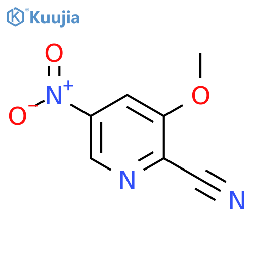 2-Cyano-3-methoxy-5-nitropyridine structure