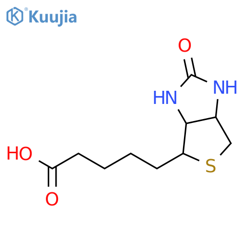5-{2-oxo-hexahydro-1H-thieno[3,4-d]imidazol-4-yl}pentanoic acid structure