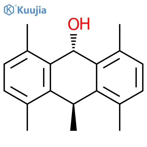 9-ANTHRACENOL, 9,10-DIHYDRO-1,4,5,8,10-PENTAMETHYL-, TRANS- structure
