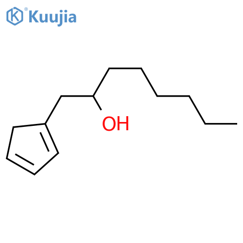 Cyclopentadieneethanol, a-hexyl- structure