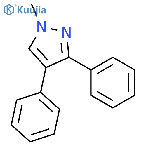 1H-Pyrazole, 1-methyl-3,4-diphenyl- structure