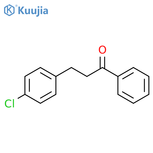 3-(4-chlorophenyl)-1-phenylpropan-1-one structure