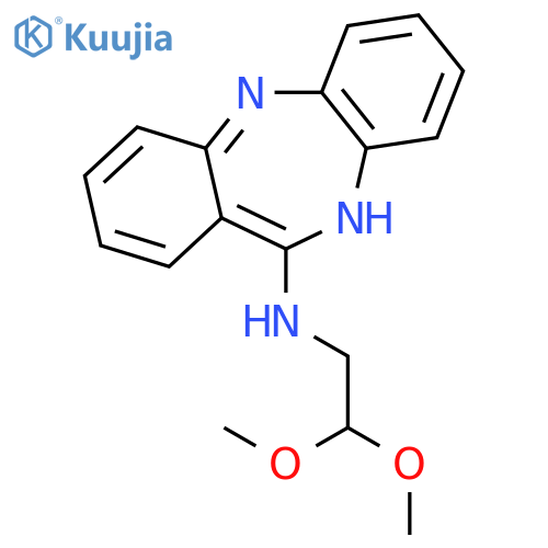 5H-Dibenzo[b,e][1,4]diazepin-11-amine, N-(2,2-dimethoxyethyl)- structure