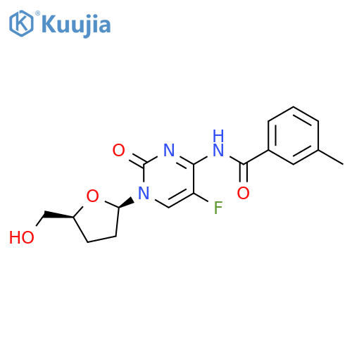 Benzamide,N-[5-fluoro-1,2-dihydro-2-oxo-1-[(2R,5S)-tetrahydro-5-(hydroxymethyl)-2-furanyl]-4-pyrimidinyl]-3-methyl- structure