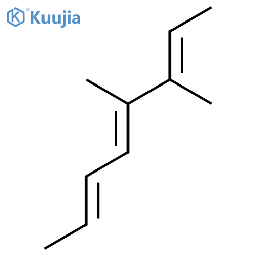 (2E,4e,6e)-3,4-dimethyl-2,4,6-octatriene structure