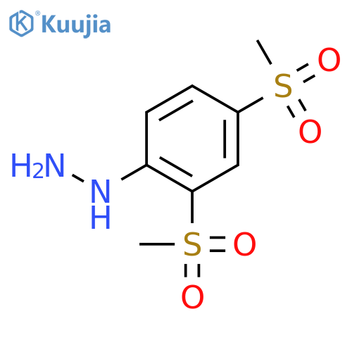 Hydrazine,[2,4-bis(methylsulfonyl)phenyl]- structure