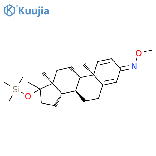 17-Methyl-17-[(trimethylsilyl)oxy]androsta-1,4-dien-3-one o-methyloxim e structure