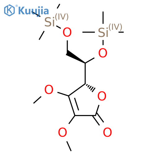 (2S)-2-[(1R)-1,2-Bis(trimethylsilyloxy)ethyl]-3,4-dimethoxy-2H-furan-5-one structure