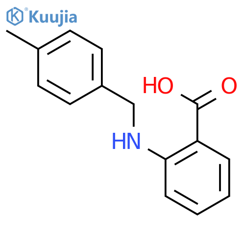 2-[(4-methylbenzyl)amino]benzoic acid structure