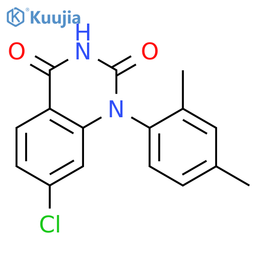 2,4(1H,3H)-QUINAZOLINEDIONE, 7-CHLORO-1-(2,4-DIMETHYLPHENYL)- structure