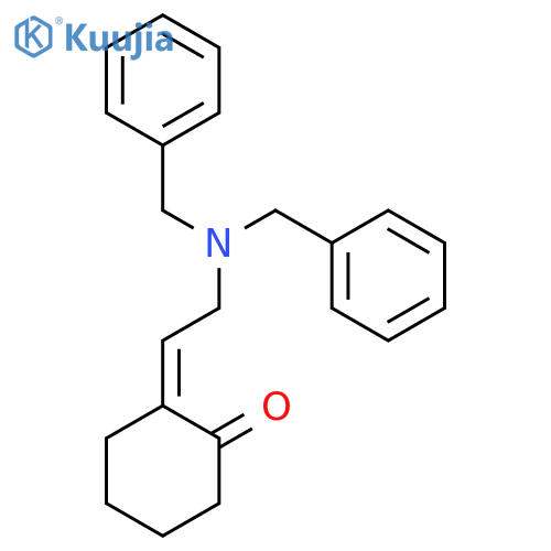 CYCLOHEXANONE, 2-[2-[BIS(PHENYLMETHYL)AMINO]ETHYLIDENE]-, (2E)- structure