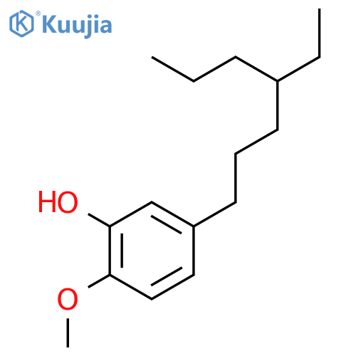Phenol, 5-(4-ethylheptyl)-2-methoxy- structure