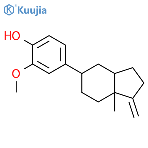 Phenol, 2-methoxy-4-(octahydro-7a-methyl-1-methylene-1H-inden-5-yl)- structure