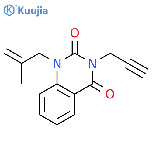 2,4(1H,3H)-Quinazolinedione, 1-(2-methyl-2-propenyl)-3-(2-propynyl)- structure