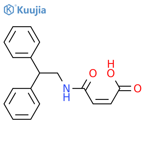 2-BUTENOIC ACID, 4-[(2,2-DIPHENYLETHYL)AMINO]-4-OXO-, (2Z)- structure