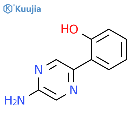 2-(5-aminopyrazin-2-yl)phenol structure