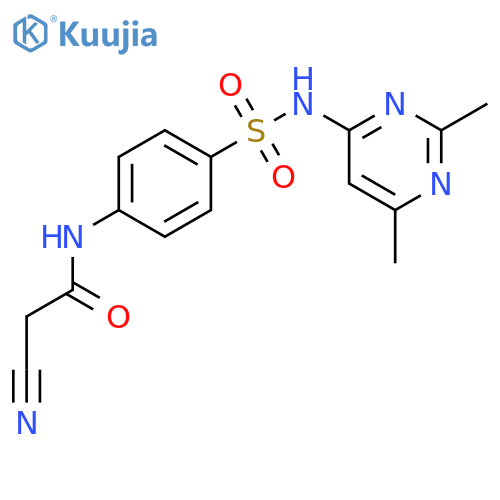 2-Cyano-N-(4-{(2,6-dimethylpyrimidin-4-yl)amino-sulfonyl}phenyl)acetamide structure