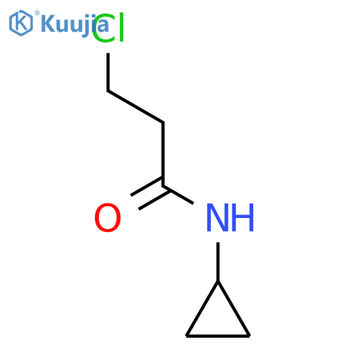 3-Chloro-N-cyclopropylpropanamide structure