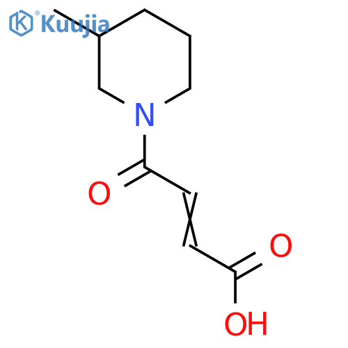 4-(3-Methylpiperidin-1-yl)-4-oxobut-2-enoic acid structure