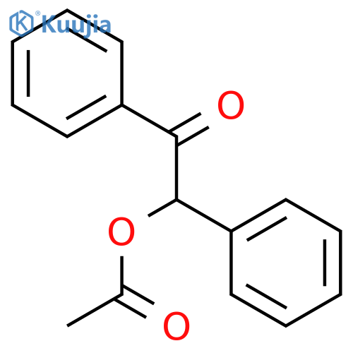 Ethanone,2-(acetyloxy)-1,2-diphenyl- structure