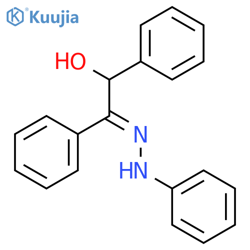 (2E)-1,2-diphenyl-2-(phenylhydrazono)ethanol structure
