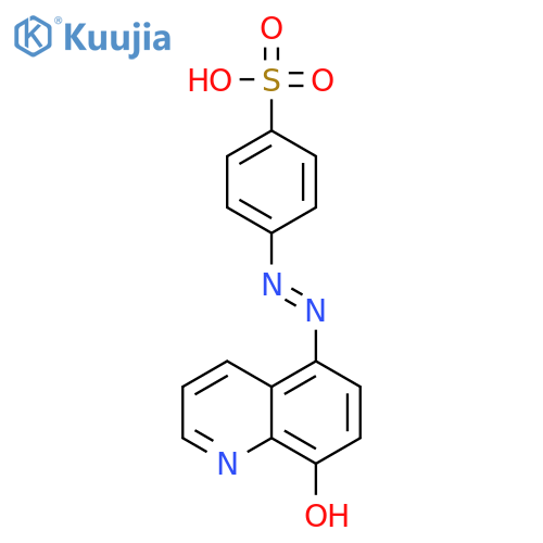 Benzenesulfonic acid, 4-[2-(8-hydroxy-5-quinolinyl)diazenyl]- structure