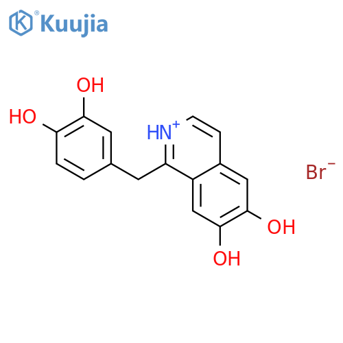 6,7-Isoquinolinediol,1-[(3,4-dihydroxyphenyl)methyl]- structure