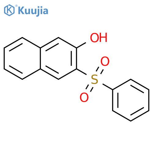 2-Naphthalenol, 3-(phenylsulfonyl)- structure
