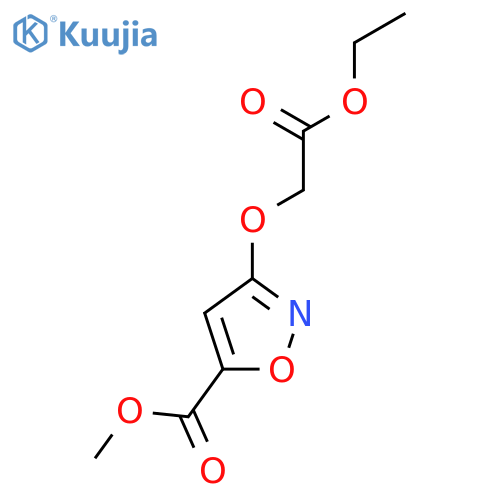 5-Isoxazolecarboxylic acid, 3-(2-ethoxy-2-oxoethoxy)-, methyl ester structure