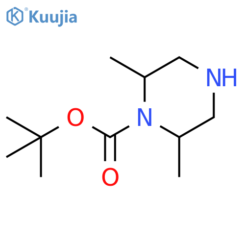 tert-butyl (2R,6R)-2,6-dimethylpiperazine-1-carboxylate structure