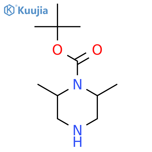 tert-butyl (2S,6S)-2,6-dimethylpiperazine-1-carboxylate structure