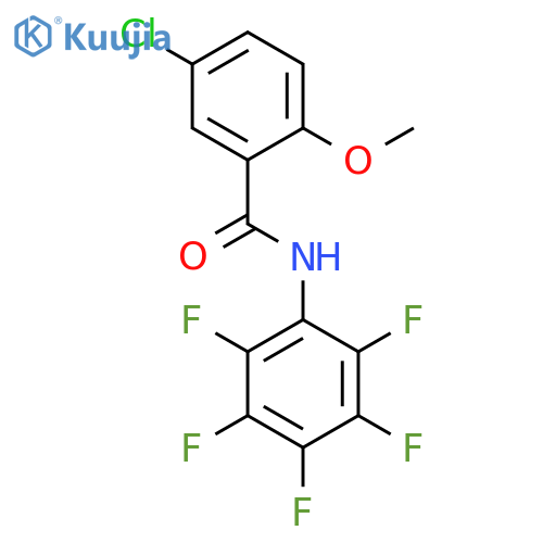 5-Chloro-2-methoxy-N-(2,3,4,5,6-pentafluoro-phenyl)-benzamide structure