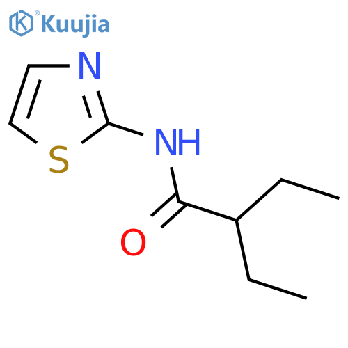 2-ethyl-N-(1,3-thiazol-2-yl)butanamide structure